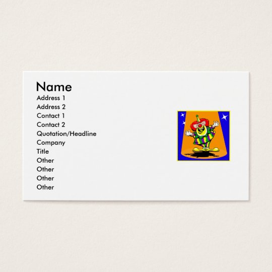 Mr Happy Clown Business Card