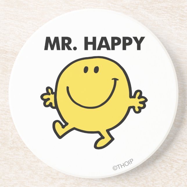 Mr. Happy | Dancing & Smiling Coaster (Front)