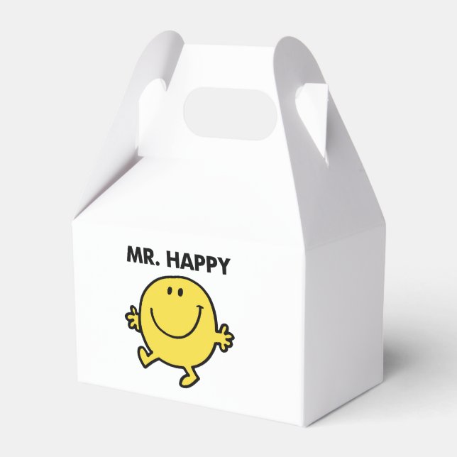 Mr. Happy | Dancing & Smiling Favor Boxes (Front Side)