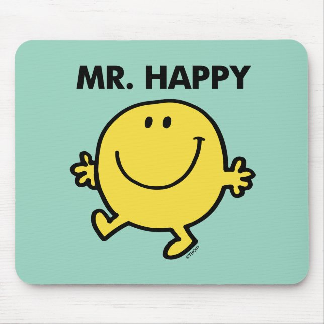 Mr. Happy | Dancing & Smiling Mouse Pad (Front)