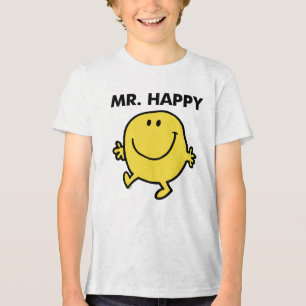 Mr. Happy Dancing & Smiling Tri-Blend Shirt