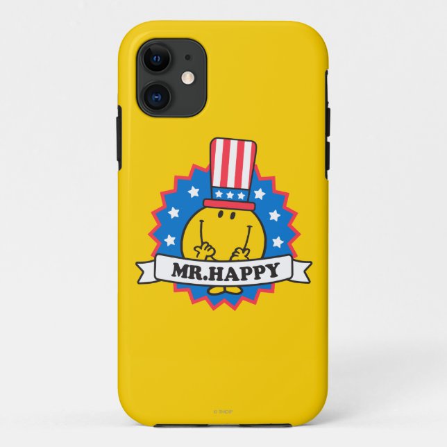 Mr. Happy Election Seal Case-Mate iPhone Case (Back)