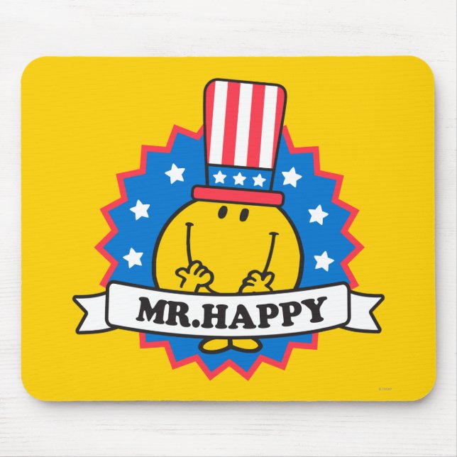 Mr. Happy Election Seal Mouse Pad (Front)