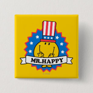 Mr. Happy Election Seal Pinback Button