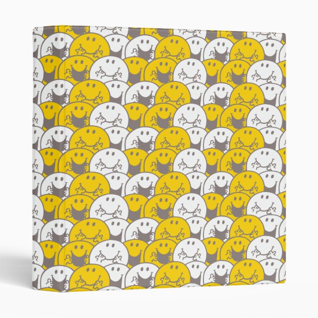 Mr Happy | Flashing Smiles Pattern Binder (Front/Spine)