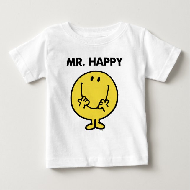Mr. Happy | Giant Smiley Face Baby T-Shirt (Front)