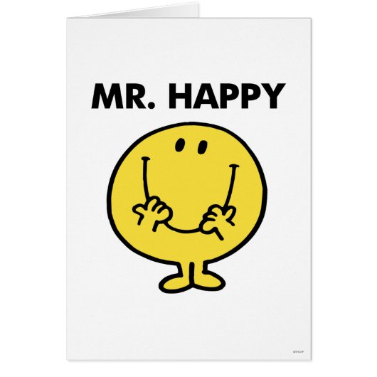 Mr. Happy | Giant Smiley Face Cards (Front)
