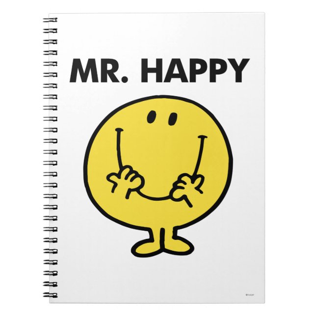 Mr. Happy | Giant Smiley Face Notebook (Front)