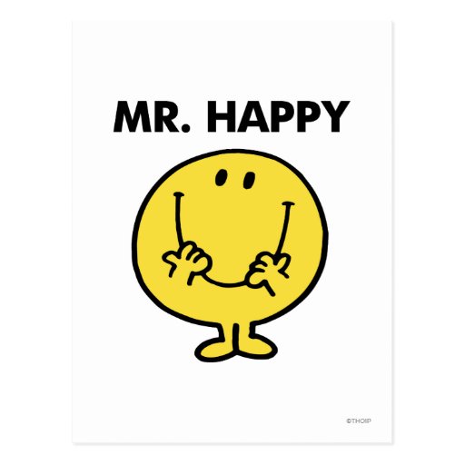 Mr. Happy | Giant Smiley Face Postcard | Zazzle