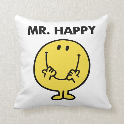 Happy Yellow Smiley Face Graphic Throw Pillow Zazzle Com