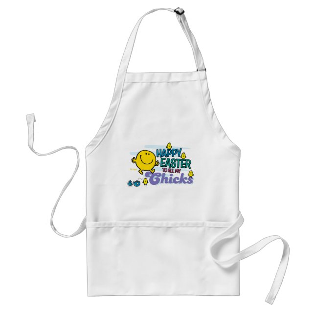 Mr. Happy | Happy Easter To All My Chicks Adult Apron (Front)