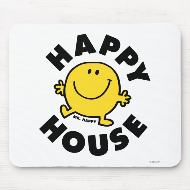 Mr. Happy | Happy House Mouse Pad (Front)