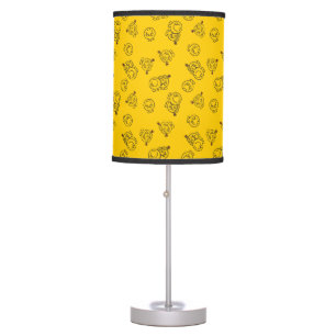 Mr Happy & Little Miss Sunshine Yellow Pattern Table Lamp
