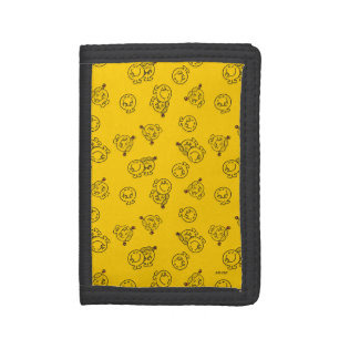 Mr Happy & Little Miss Sunshine Yellow Pattern Tri-fold Wallet