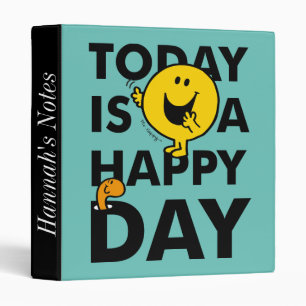Mr. Happy Today is a Happy Day Binder