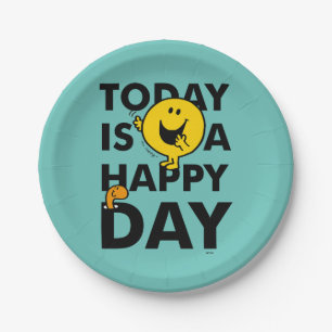 Mr. Happy Today is a Happy Day Paper Plates