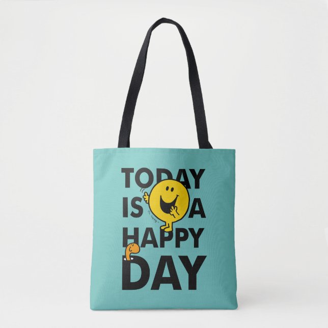 Mr. Happy | Today is a Happy Day Tote Bag (Front)