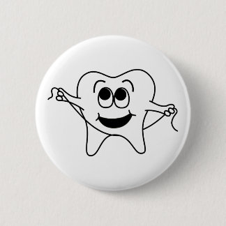 Mr. Happy Tooth Button