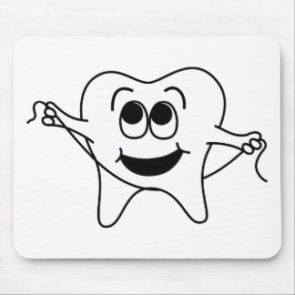 Mr. Happy Tooth Mouse Pad