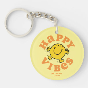 Mr. Happy Vibes Keychain