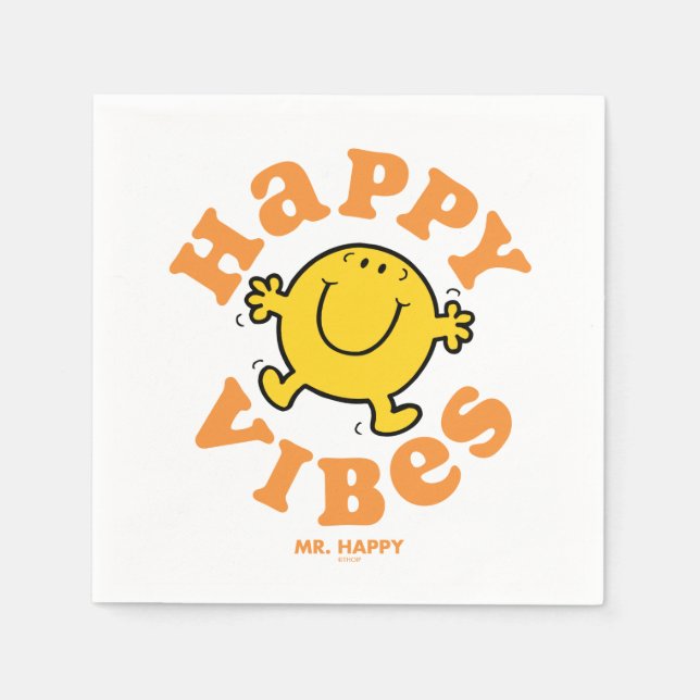 Mr. Happy Vibes Napkins (Front)