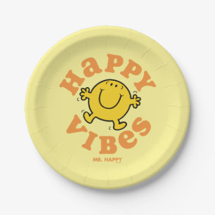 Mr. Happy Vibes Paper Plates