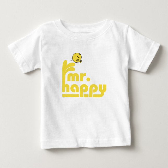 Mr. Happy | Water Fountain Baby T-Shirt (Front)
