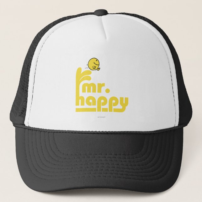 Mr. Happy | Water Fountain Trucker Hat (Front)