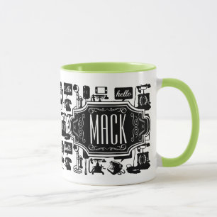 Mr. Hipster Retro Telephone Vintage Hello Mug