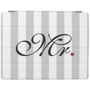 Mr. Husband Groom Click to Customize Color Stripes iPad Smart Cover