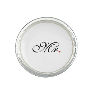 Mr. Husband Groom His Her Newly Weds Ring