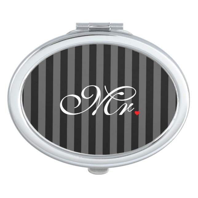 Mr. Husband Groom His Hers Newly Weds Vanity Mirror (Front)