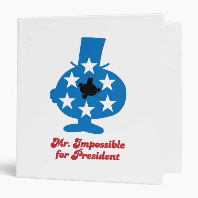 Mr. Impossible For President 3 Ring Binder (Front/Inside)