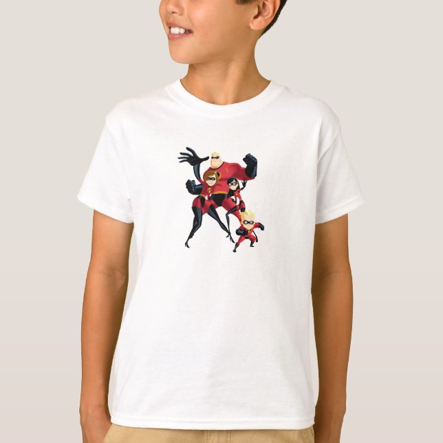 Mr. Incredible Elastigirl Violet Parr Dash Parr T-Shirt (Front)