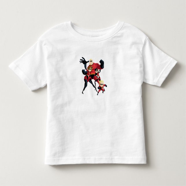 Mr. Incredible Elastigirl Violet Parr Dash Parr Toddler T-shirt (Front)