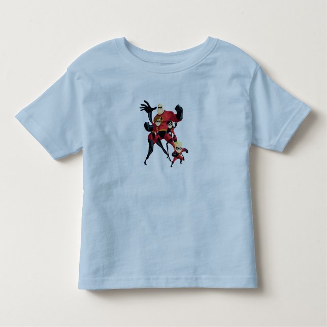 Mr. Incredible Elastigirl Violet Parr Dash Parr Toddler T-shirt (Front)