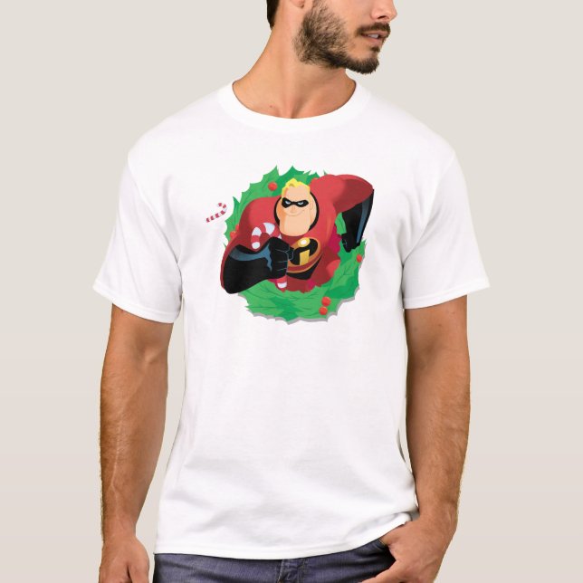 Mr. Incredible Holiday Wreath Disney T-Shirt (Front)