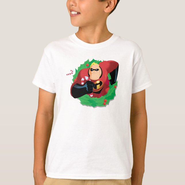 Mr. Incredible Holiday Wreath Disney T-Shirt (Front)