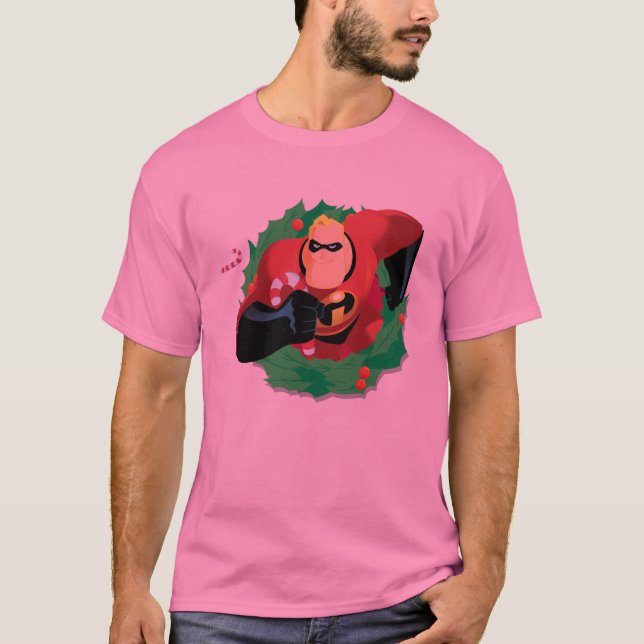 Mr. Incredible Holiday Wreath Disney T-Shirt (Front)