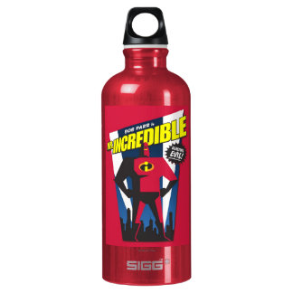 Mr Incredible Poster Art Disney Aluminum Water Bottle