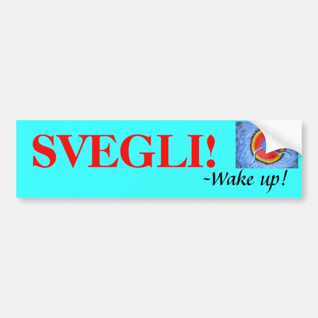 mr. It, SVEGLI!, -Wake up! Bumper Sticker (Front)