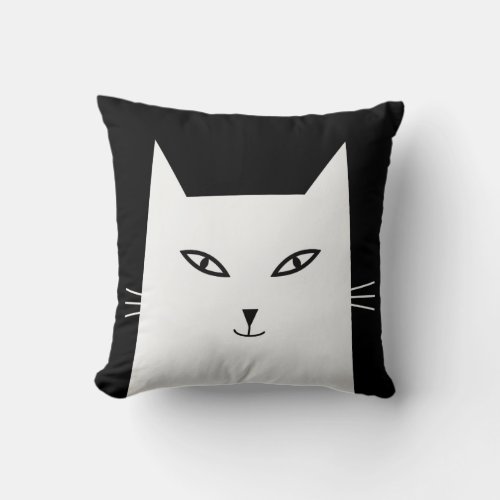 MrKatz series_ Sheila Customize_able background Throw Pillow