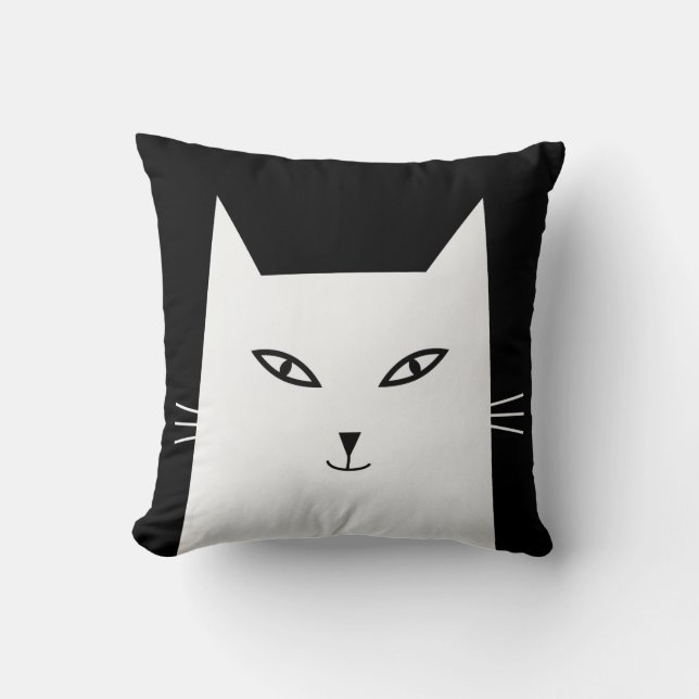 Mr.Katz series- Sheila. Customize-able background Throw Pillow (Front)