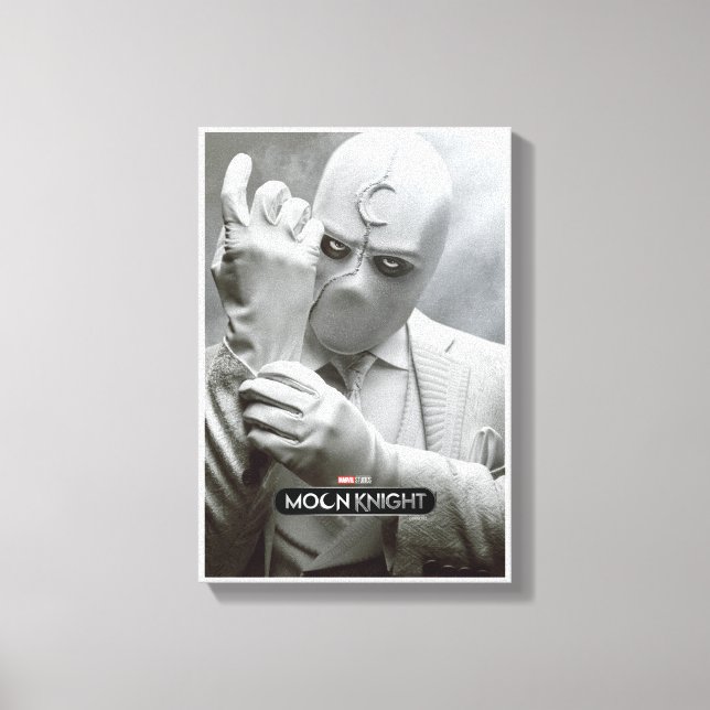 Mr. Knight Adjusting Glove Poster Art Canvas Print (Front)