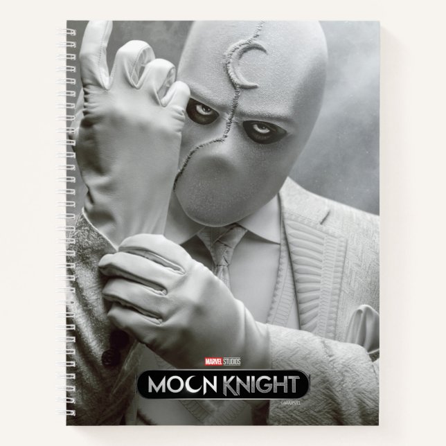 Mr. Knight Adjusting Glove Poster Art Notebook (Front)