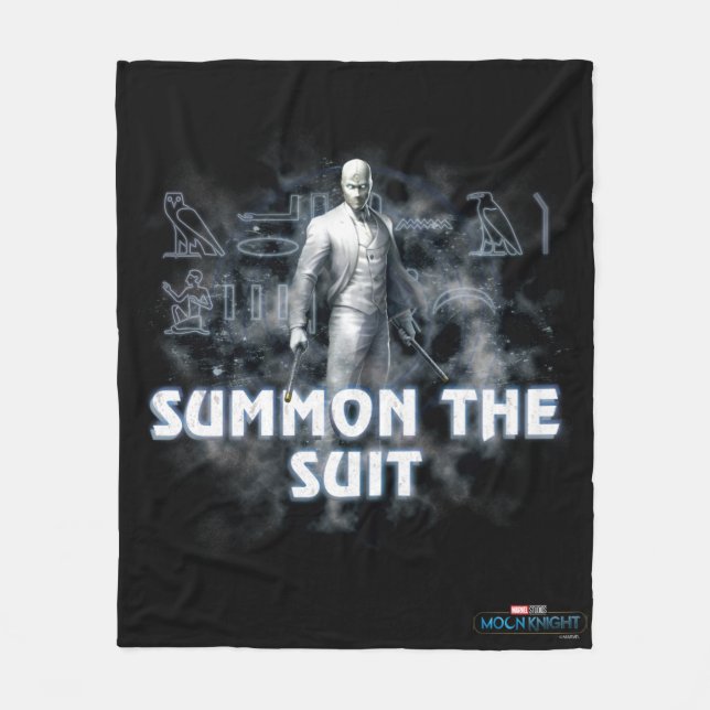 Mr. Knight - Summon The Suit Fleece Blanket (Front)