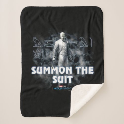 Mr Knight _ Summon The Suit Sherpa Blanket