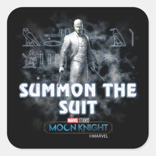 Mr Knight _ Summon The Suit Square Sticker