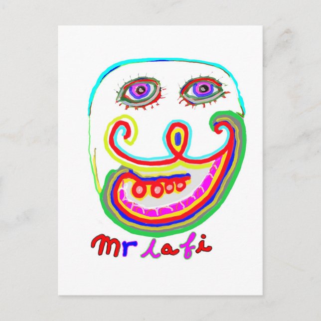 Mr Lafi - Join my comedy club Postcard (Front)