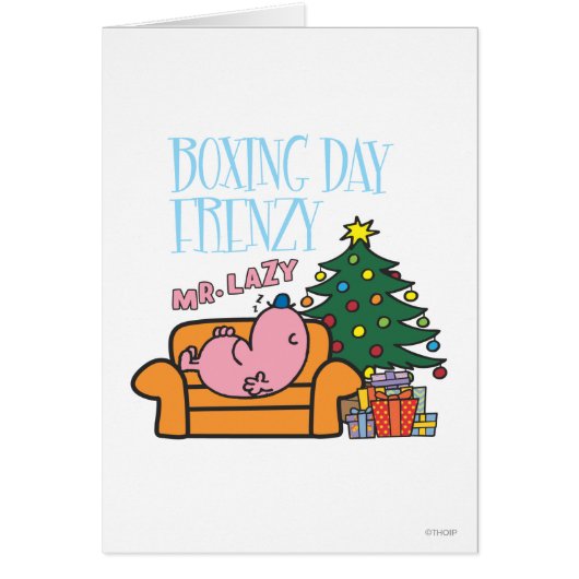 Mr. Lazy Resting On A Couch Cards (Front)